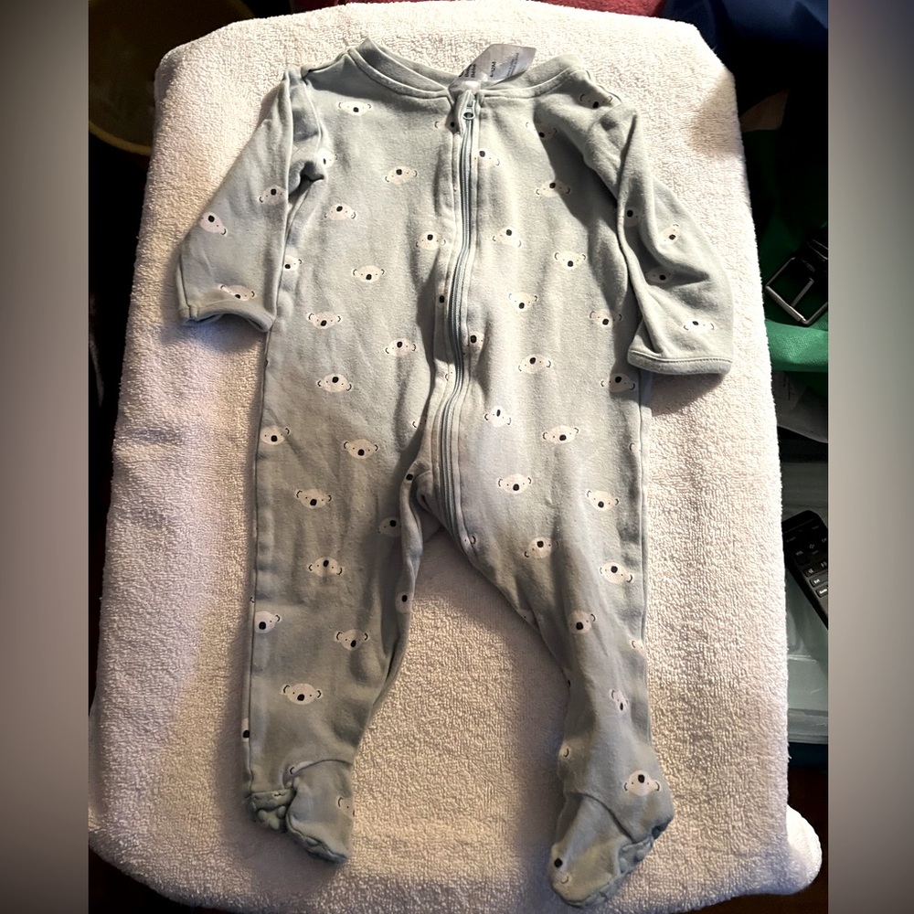 Cozy Blue Koala Print Kids One Piece 6-12mths